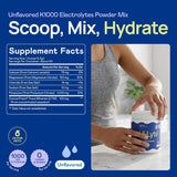 Hi-Lyte Keto K1000 Electrolyte Powder | Unflavored | Hydration Supplement Drink Mix | Boost Energy & Beat Leg Cramps | No Maltodextrin or Sugar | 50 Servings