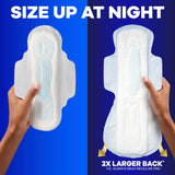 Always Maxi Overnight Pads with Wings, Size 5, Extra Heavy Overnight, Unscented, 72 Count