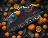 Men's Air Cushion Running Shoes Walking Jogging Fitness Gym Fashion Sneakers Lace Up Casual Comfortable Work Tennis Sport Athletic Trainers Black/Red