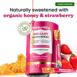 BetterAlt SHE-Lajit Strawberry Honeysticks|Shilajit for Women with Shatavari & Saffron for hormonal Balance & Energy Boost|Tasty Shilajit Honeysticks with Goodness of Pure Himalayan Shilajit|30 Sticks