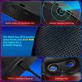 AIGLUN LED Face Transforming Mask with Gesture Control Fun - Cool stuff Halloween Cosplay and Christmas Parties