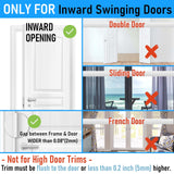 Steinwhale Door Reinforcement Lock, 4PACK Home Security Door Lock Withstands 800 lbs, Childproof Top Door Lock Latch for Toddlers Safety, Inside Night Defender for Inward Swinging Doors