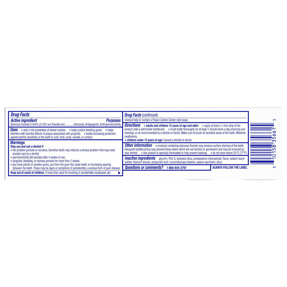 Sensodyne Sensitivity Gum and Enamel Toothpaste, 3.4 Ounces x 3