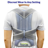 The Natural Posture Posture Corrector for Men and Women - Lumbar Back Brace and Shoulder Straightener - Helps Provide Lower Back Support and Relief - Adjustable, Comfortable and Easy to Wear