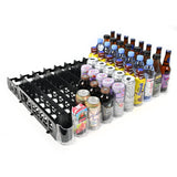 Visi-FAST Spring Push Drink Dispenser, Refrigerator Organizers and Storage for 12/16 oz Beverages, Bottles, and Cans, Drink Dispenser for Fridge, Commercial and Home, (Pack of 2)