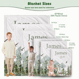 Edit Gift Personalized Woodland Baby Blanket with Name Custom Name Blanket for Boy Newborn Expect Mom Customized Gifts for Baby Shower Birthday Christmas