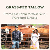 Beef Tallow for Skin - Beef Tallow For Face - Tallow Face Moisturizer - Beef Tallow Moisturizer - Tallow Balm - Grass Fed Beef Tallow For Skin - Tallow Face Cream Lotion (5.0, Herbal-Rose)