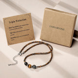 Triple Protection Necklace Gifts for Women, Healing Crystals Choker