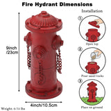 YiLifebes Small Dog Fire Hydrant Pee Post, 9" H Metal Fake Fire Hydrant for Dogs to Pee On, Indoor Training & Outdoor Garden Statue