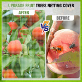10 X 10FT Large Fruit Tree Netting, Tree Nets for Fruit Trees with Zipper and Drawstring, Insect Netting Barrier for Garden Blueberry Bushes Cherry Peach Apple Protection from Squirrels Birds Pests