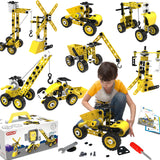 choopheme 10 in 1 Stem Toys for 5 6 7 8 9+ Year Old Building Block Kit Stem Activities Projects Boy Toys Age 4-8 5-7 6-8 8-10 Creative Set Educational Engineering Excavator Construction Birthday