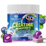 Creatine Monohydrate Chews Complex for Men & Women -Advanced Formula W/L-Taurine + Vitamin B12, Sugar Free Chewable Supplement,60 Blueberry Softchews