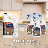 Bona Hardwood Floor Cleaner Refill - 128 fl oz - Cedar Wood Scent - Residue-Free Floor Cleaning Solution Spray Mop and Spray Bottle Refill - For Wood Floors