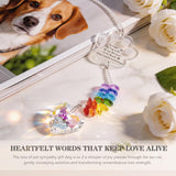 Dog Memorial Gifts, K9 Dog Memorial Crystal Suncatcher, Pet Loss Gift, Pet Sympathy Remembrance Bereavement Gifts (Color-Pet Paw)