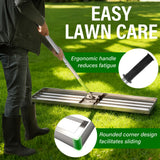 48x12 in Lawn Leveling Rake,Heavy-Duty Stainless Steel Landscape Rake