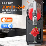 VIBOFROST 9-in-1 Slushie Machine for Home,88oz Frozen Drink Maker with Rapid Cooling&Auto-Clean,Quiet Ice Slush Maker for Margaritas,Milkshakes,Frappés&More, Perfect for Parties