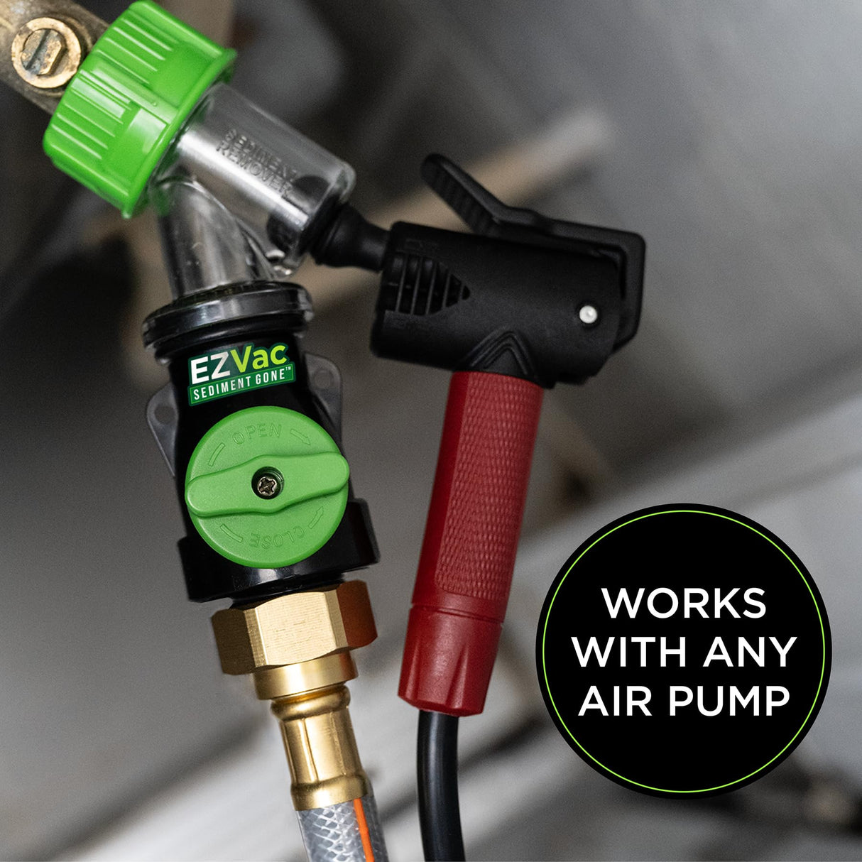 Sediment Gone™ Water Heater Sediment Removal Tool – Flushes, Cleans & Breaks Up Sediment Clogs in Electric or Gas Water Heaters – Easy DIY Water Heater Cleaning Tool