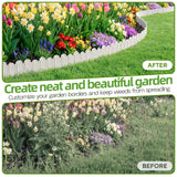 Vashly 20Pcs 20Ft Landscape Edging,6.5 Inch Garden Border with 20 Stakes
