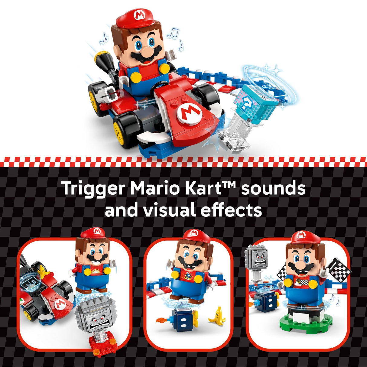 LEGO Super Mario: Mario Kart – Interactive Mario & Standard Kart Building Toy - Pretend Play Racing Playset for Boys & Girls, Ages 7+ - Gift for Christmas - 72043