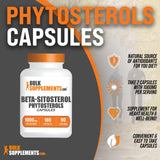 BulkSupplements.com Phytosterols Capsules - Phytosterols Supplement, Beta Sitosterol Capsules, Phytosterol 1000mg - Gluten Free, 2 Capsules per Serving, 180 Capsules (Pack of 1)