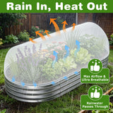 2 Pack Taller Garden Netting for 4x2FT Raised Beds with 10 Secured Clips