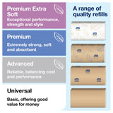 Tork Xpress Multifold Paper Towel Dispenser, Stainless Steel H2, One-at-a-Time Dispensing, Image Range, 463002