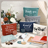 Vercraft 20 Pcs Employee Appreciation Gifts Inspirational Canvas Makeup Bags Compact Mirrors Bulk Cosmetic Bags Portable Mirror Thank You Gifts for Women Christmas Nurse Practitioner (Praise)