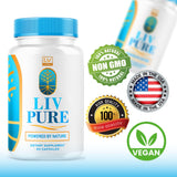 Livpure - Livpure Capsules, Official Liv Pure Liver Supplements Advanced for Overall Health & Wellness, All Natural Formula Liv Pure Pills Reviews, 60 Capsules for 1 Month