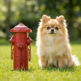 YiLifebes Small Dog Fire Hydrant Pee Post, 9" H Metal Fake Fire Hydrant for Dogs to Pee On, Indoor Training & Outdoor Garden Statue