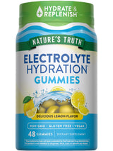 Nature's Truth Electrolyte Gummies for Hydration | 48 Count | Vegan, Non-GMO & Gluten Free Supplement | Lemon Flavor