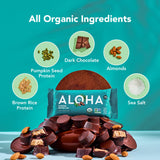ALOHA Organic Plant Based Protein Bars - Almond Butter Cup - 12 Bars, Vegan, Low Sugar, Gluten-Free, Paleo, Low Carb, Non-GMO, No Stevia, No Erythritol