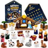 Nativity Advent Calendar 2026 Resin Figures Jesus Birth Nativity Scene Set