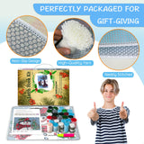 ZFFLYH Christmas Snowman Latch Hook Rug Kits, DIY Rug Crochet Yarn Kits Printed Color Canvas Christmas Decoration and Activity 20.5X15 Inch