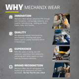 Mechanix Wear Original Work Gloves - Multi-Purpose Outdoor Work Gloves - Secure Fit - Durable & Machine Washable - Breathable & Comfortable - X-Small - Black