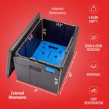 Cambro GoBox Insulated Lightweight Thermal Hot Box and Food Pan Carrier (12 Inch Deep) - Hotbox and Food Warmer for Catering & Transport - Top Load (Black)