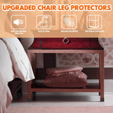Rectangle Chair Leg Protectors for Hardwood Floors,16 PCS Silicone Covers to Protect Wood Tile Floors Felt Pads Furniture Leg Caps Reduce Noise. Easy to Move.(Black,0.5 x 1.5 Inch,Rectangular)