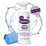 FOLEX Instant Carpet Spot Remover 32 oz – Powerful Stain Remover for Carpets, Upholstery & Rugs – Eliminates Pet Stains, Grease, Red Wine, Food, Makeup & More – With Reusable Cleaning Cloth - 1 Pack