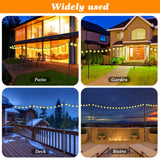 Mutovlin 2 Pack String Light Poles,10 Ft Light Poles for Outside String Lights,Outdoor Lights Pole with Fork,Metal Poles Stand for Patio Deck Backyard (10FT 2 Pack)