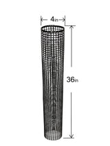 Voglund Nursery Mesh Tree Bark Protector Guard 36 Inches Tall (5 Pack) Heavy Duty Plastic with Zip Ties