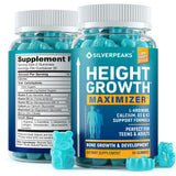 SILVERPEAKS Height Growth Gummies for Kids, Teens & Adults, Natural Growth Support Supplement with Calcium, Vitamin D3, K2, Magnesium, Zinc & More, Natural Height Growth Maximizer Supplement, 60 PCS