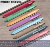 Taylor Gifts Merch, Cute Taylor Gel Pens, Office Supplies for Music Fans, Taylor Birthday Party Favors for Girls, Women, Nurse, Teacher, Christmas Stocking Stuffers Gift for Girls Boys