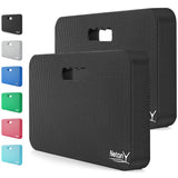NETANY 2 Pack Extra Thick Kneeling Pad for Gardening, Comfortable Knee Pad Cushion, Extra Large Foam Kneeler Mat for Gardening, Baby Bath, Workout, Exercise & Yoga, Mechanic, 17.8 x 11 x 1.5 in, Black