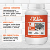 Active Element Fryer Cleaner - 8-lbs - Fryer Boil Out - Contains 21 Cleanings - Concentrated Powder - Commercial Strength - Removes Burnt On Organics - Deep Fryer Cleaner