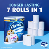 Charmin Ultra Soft Cushiony Touch Toilet Paper, 24 Family Mega Rolls = 123 Regular Rolls