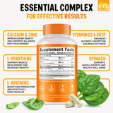 KTD BIOLABS Height Growth Maximizer - Made in USA - Natural Height Increase Booster & Teen Vitamins - Pills to Grow Taller at Any Age - Bone Growth Supplement for Adults & Kids