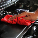 Simpli-Magic Cotton Shop Towels 14"x12" (90 Pack) – Reusable Cleaning Shop Rags for Automobiles, Industries, Garage and Homes (Red)