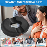 Donut Pillow, Donut Cushion for Tailbone Pain Relief and Hemorrhoids, Donut Seat Cushion for Coccyx, Sciatica, Surgery and Postpartum, Hemorrhoid Pillow for Long Sitting Office Workers, Car Drivers