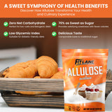 Allulose Sweetener 4 lbs - Pure Low Calorie Zero Net Carb Natural Keto Sugar Substitute With No Aftertaste - Perfect for Baking and Sweetening Your Favorite Foods - By Fit Lane Nutrition