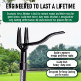 Grampa's Weeder Stand Up Weed Puller Tool with Heavy-Duty Steel Long Handle
