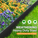 LAVEVE Galvanized Steel Landscape Edging 10-Pack, 40" L x 5" H (33Ft Total)